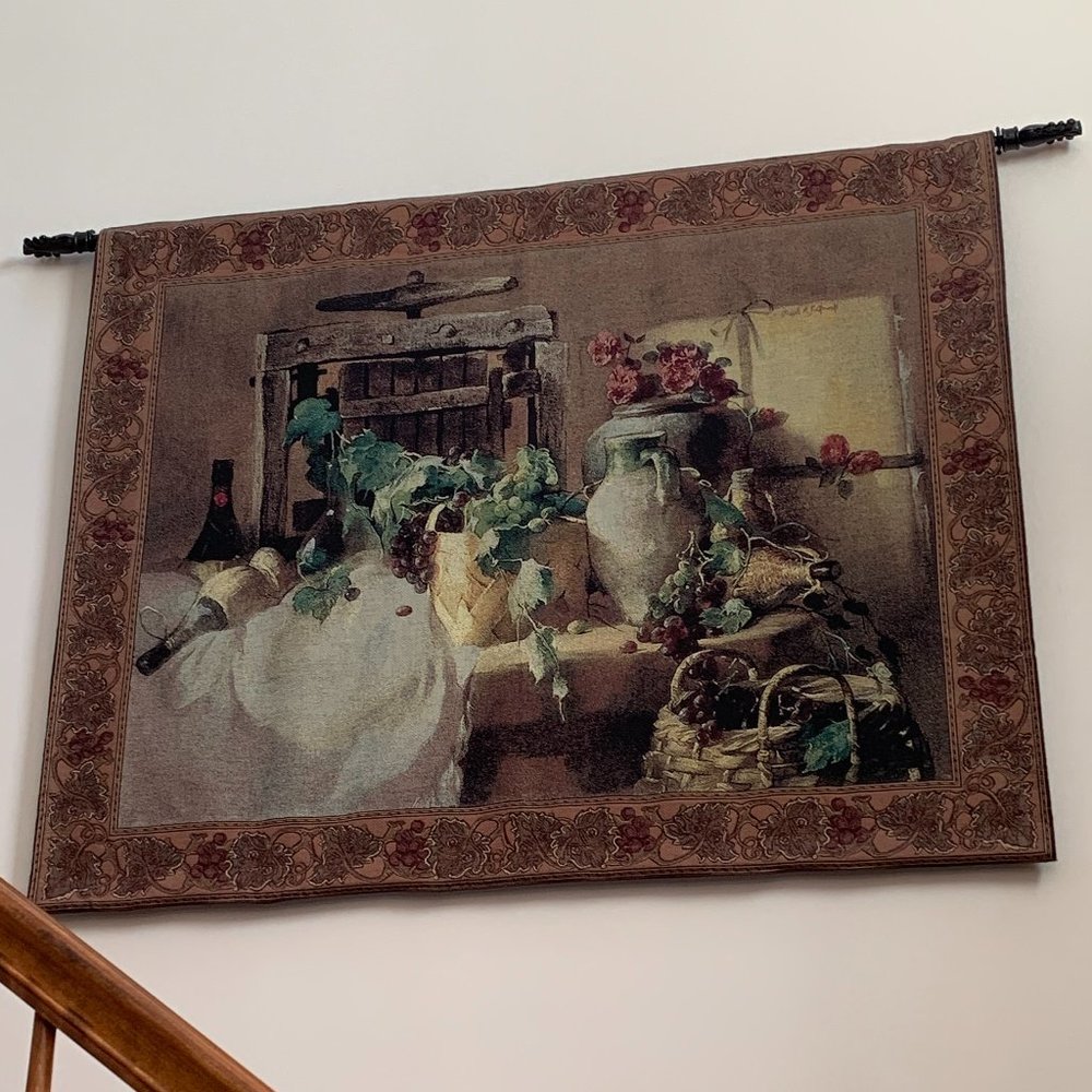 Wine & Roses Wall Tapestry by Joseph Sulkowski